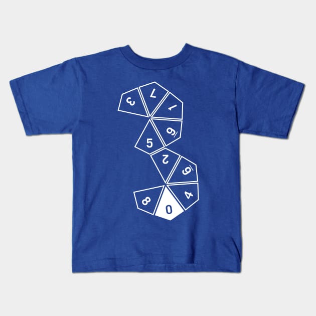 Unrolled D10 Kids T-Shirt by ClarkStreetPress